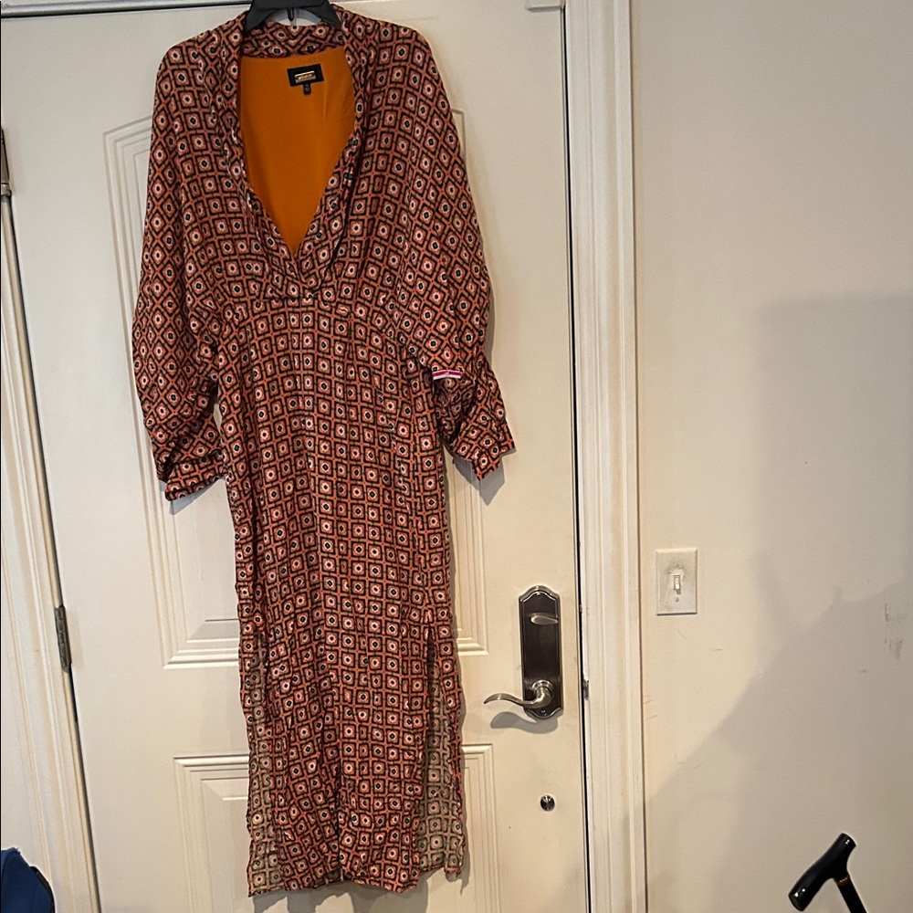 Alexia Admor Long Sleeve Dress - Red and Orange